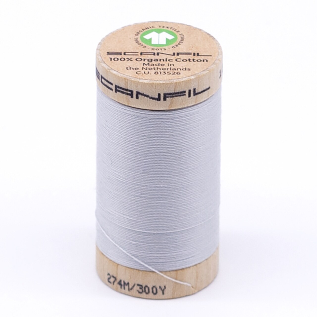 300 Yards Elegant Organic Pima Cotton Thread Oyster Mushroom 30wt